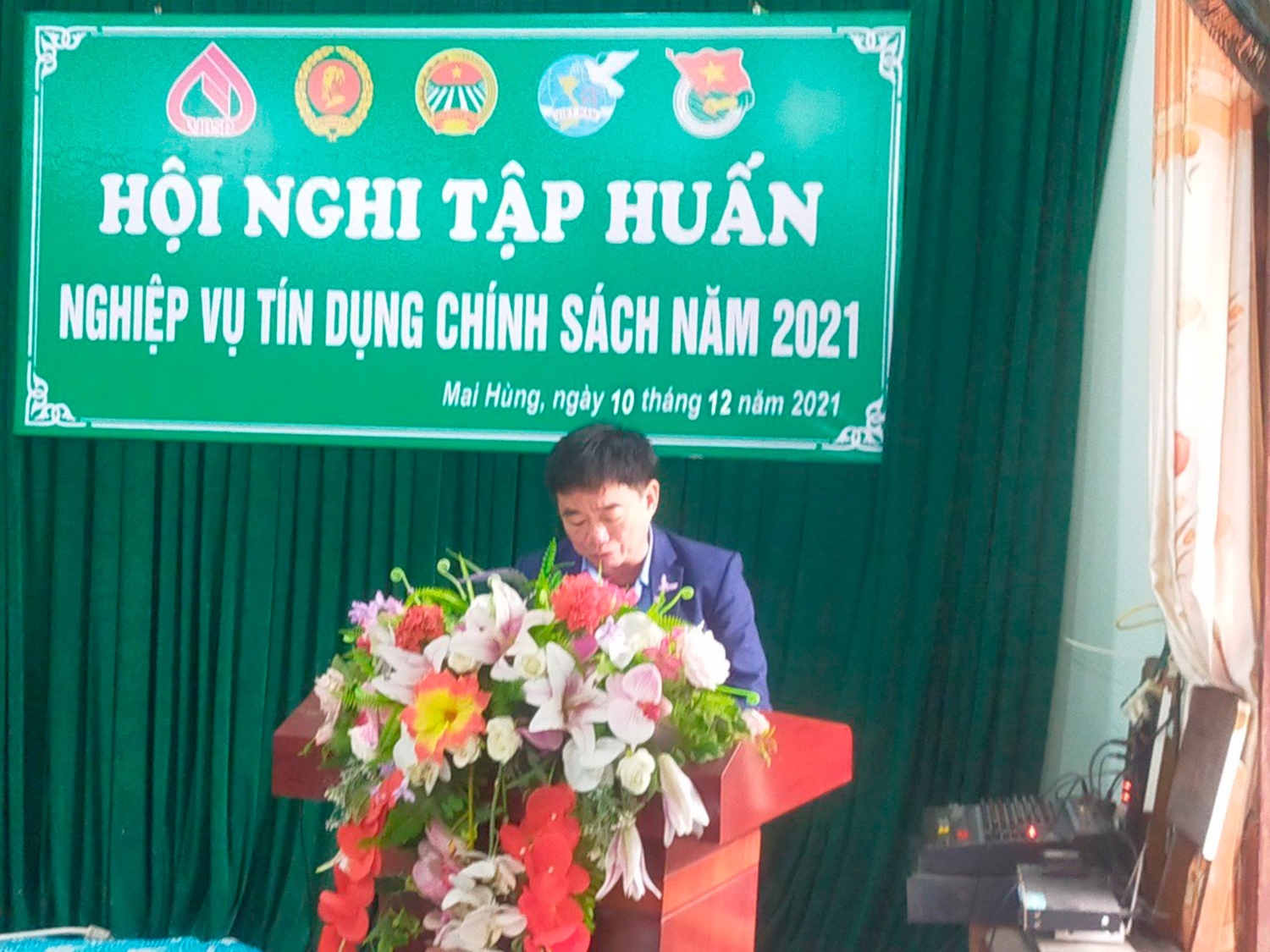 Đ/c Lê Hữu Trung, Chủ tịch UBND khai mạc lớp tập huấn